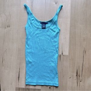 Polo Teal Cotton Tank Top